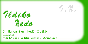 ildiko nedo business card