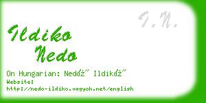 ildiko nedo business card